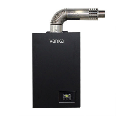 Zwarte waterverwarmer met constante temperatuur onmiddellijk vloeibaar petroleumgas aardgas badkamer huishoudelijk gaswaterverwarmer