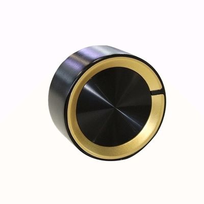 Zwarte metalen knop ingebouwde gaskachel accessoires ingebouwde gasovencomponenten
