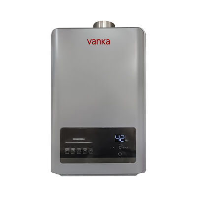 12L tankloze thermostatische waterverwarmer Grijzige dubbele rookpijp