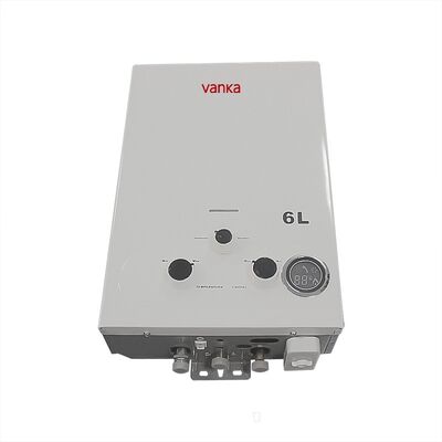 6L commercieel gaswaterverwarmer Digitaal systeem Draagbaar Duurzaam op aanvraag Douche