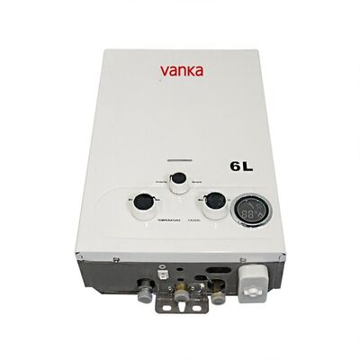 Batterij-aangedreven 6L LPG Tankless Waterverwarmer – Wandmontage Directe Gasgeiser met Rookgasafvoer