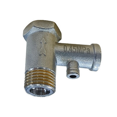 Brass Core Electric Water Heater Safety Valve 8Bar 1/2 Inch Without Handle