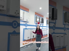 Combo-ketel op de muur met aardgas voor centrale verwarming en warm watervoorziening van huishoudens