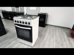 4 Brandergasoven met convectiegrill en gehard glasrek voor thuisgebruik