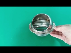 Roestvrijstalen ronde wandventilatie rooster afdekking regenbestendig winddicht uitlaatventiel