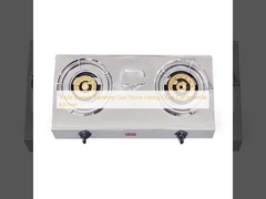 Driepits gasfornuis voor op tafel, zwaar uitgevoerde commerciële keuken